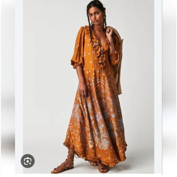 Free People Talsey Maxi Dress size XS - Picture 2 of 13